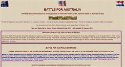 Desktop Screenshot of battleforaustralia.org
